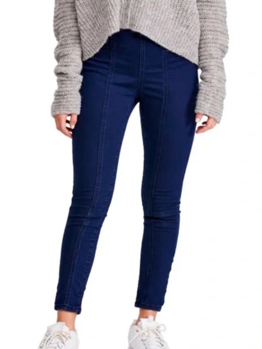 *NWT* FREE PEOPLE x We the Free Stargirl Feel Alright Skinny in Dark Wash — 28